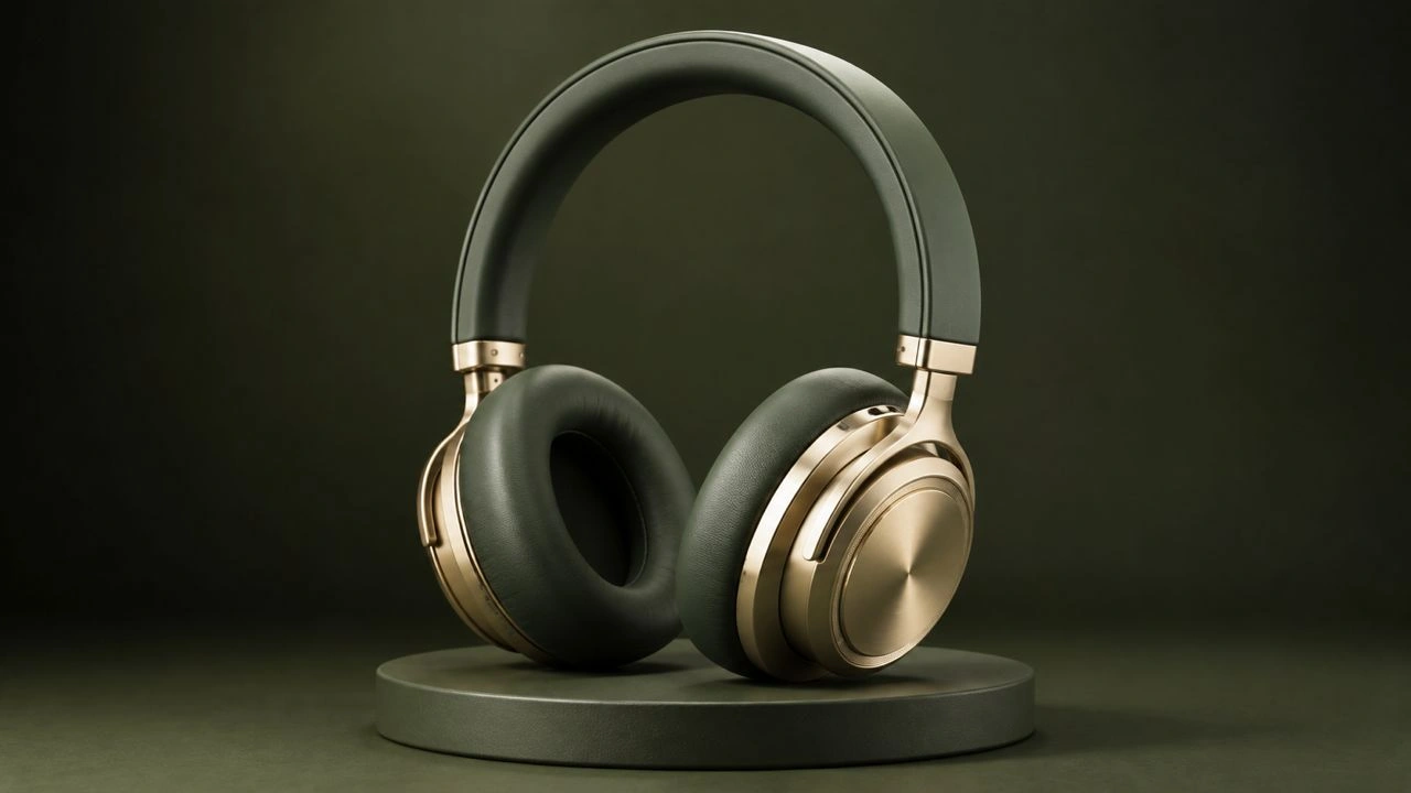 Stylised 3D headphone visual
