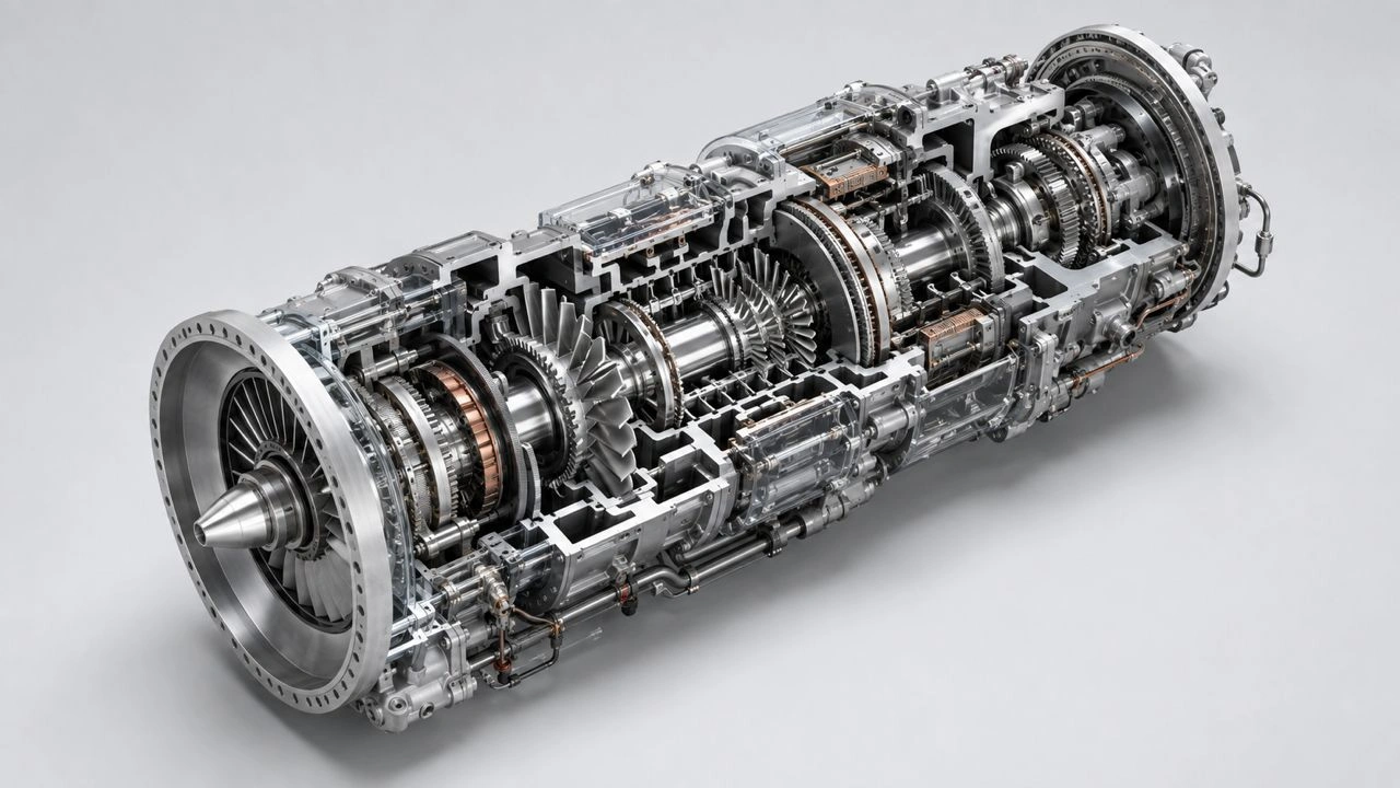 Technical cutaway of a mechanical product
