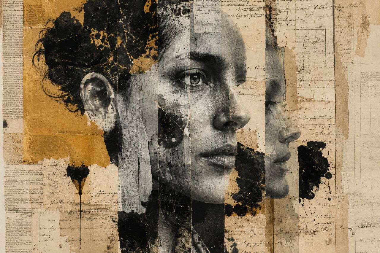 Mixed-media documentary collage