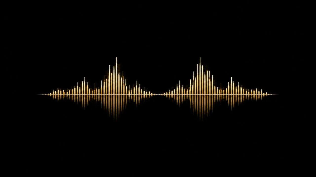 Sound-reactive logo animation example