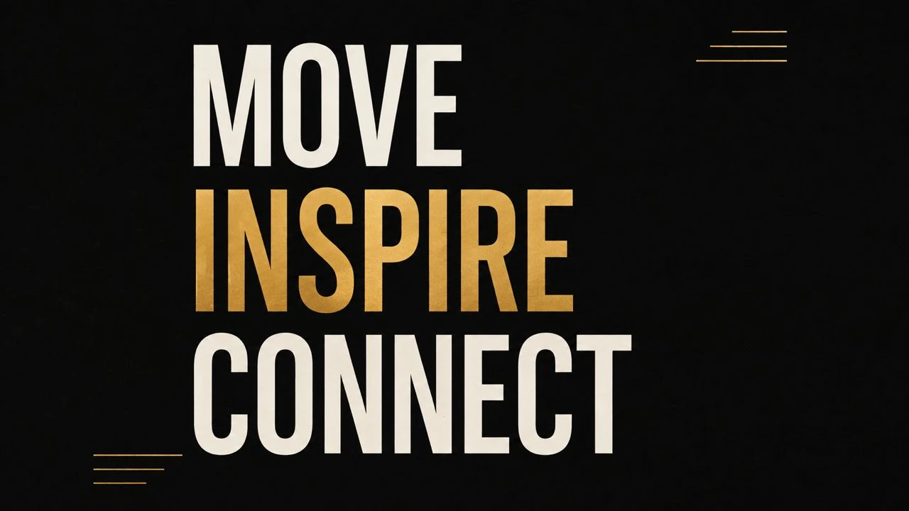 Animated typography visual