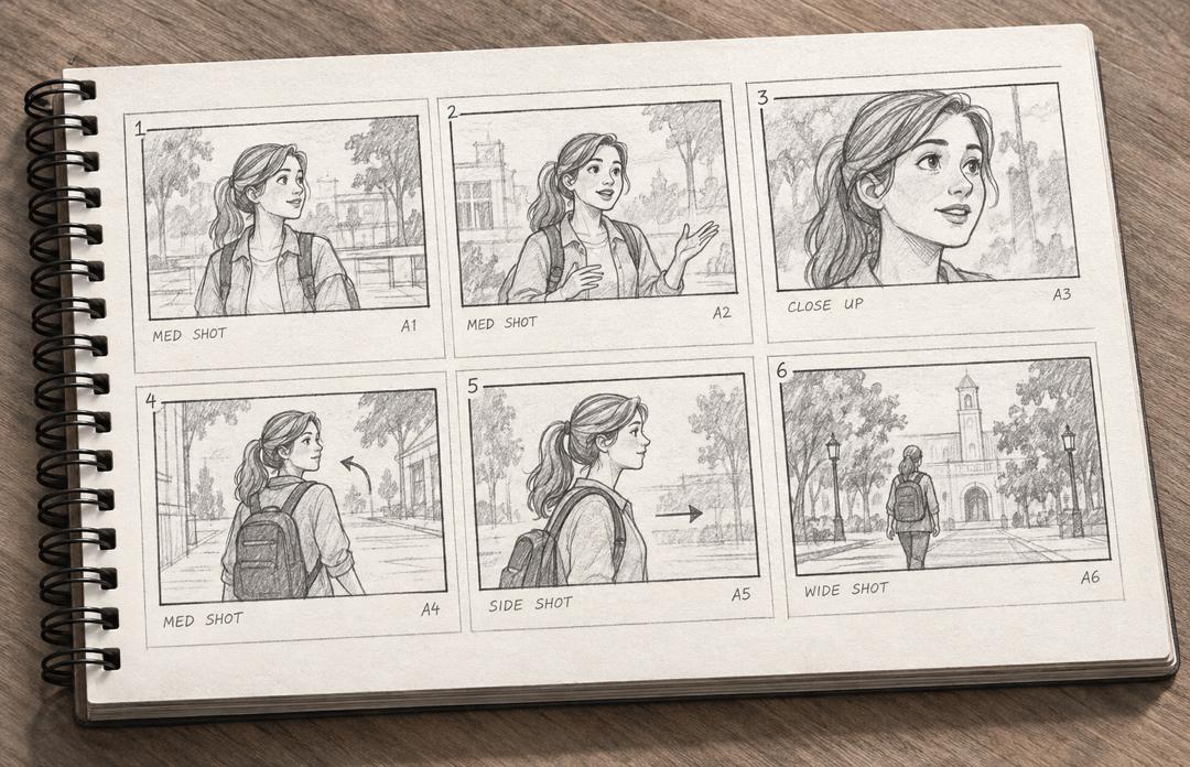 Existing storyboard boards