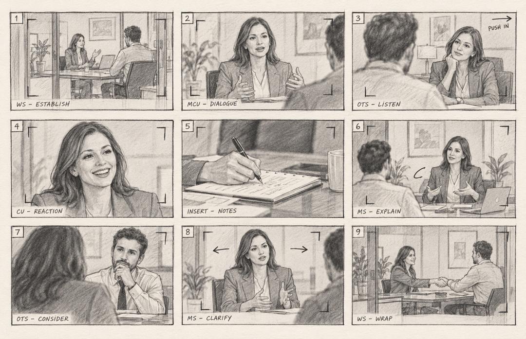 Storyboard panels